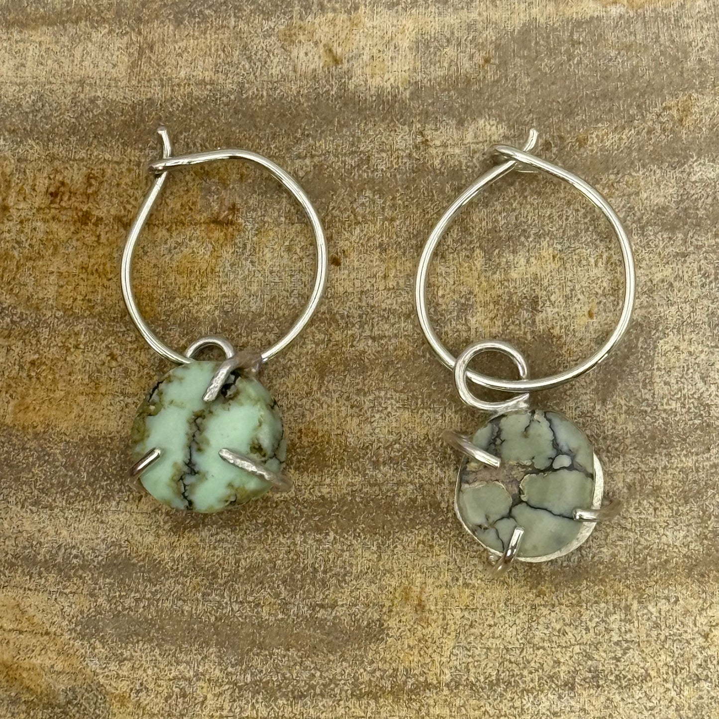 Variscite Prong Earrings