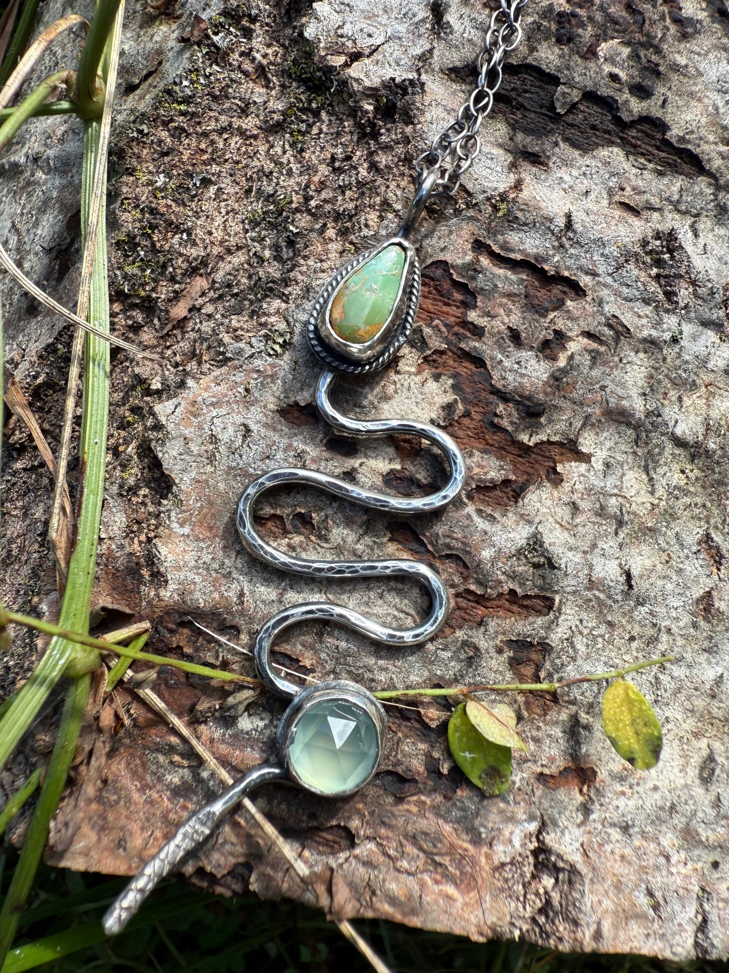 Wood Snake Pendant