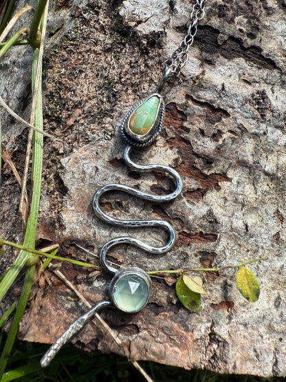 Wood Snake Pendant