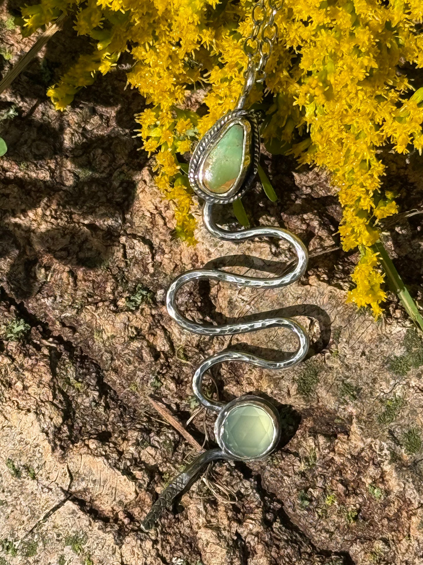Wood Snake Pendant