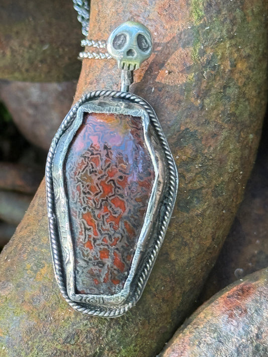 Dino Bone Coffin Necklace