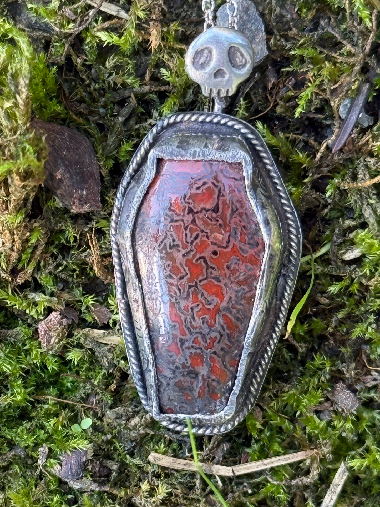 Dino Bone Coffin Necklace