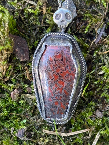 Dino Bone Coffin Necklace