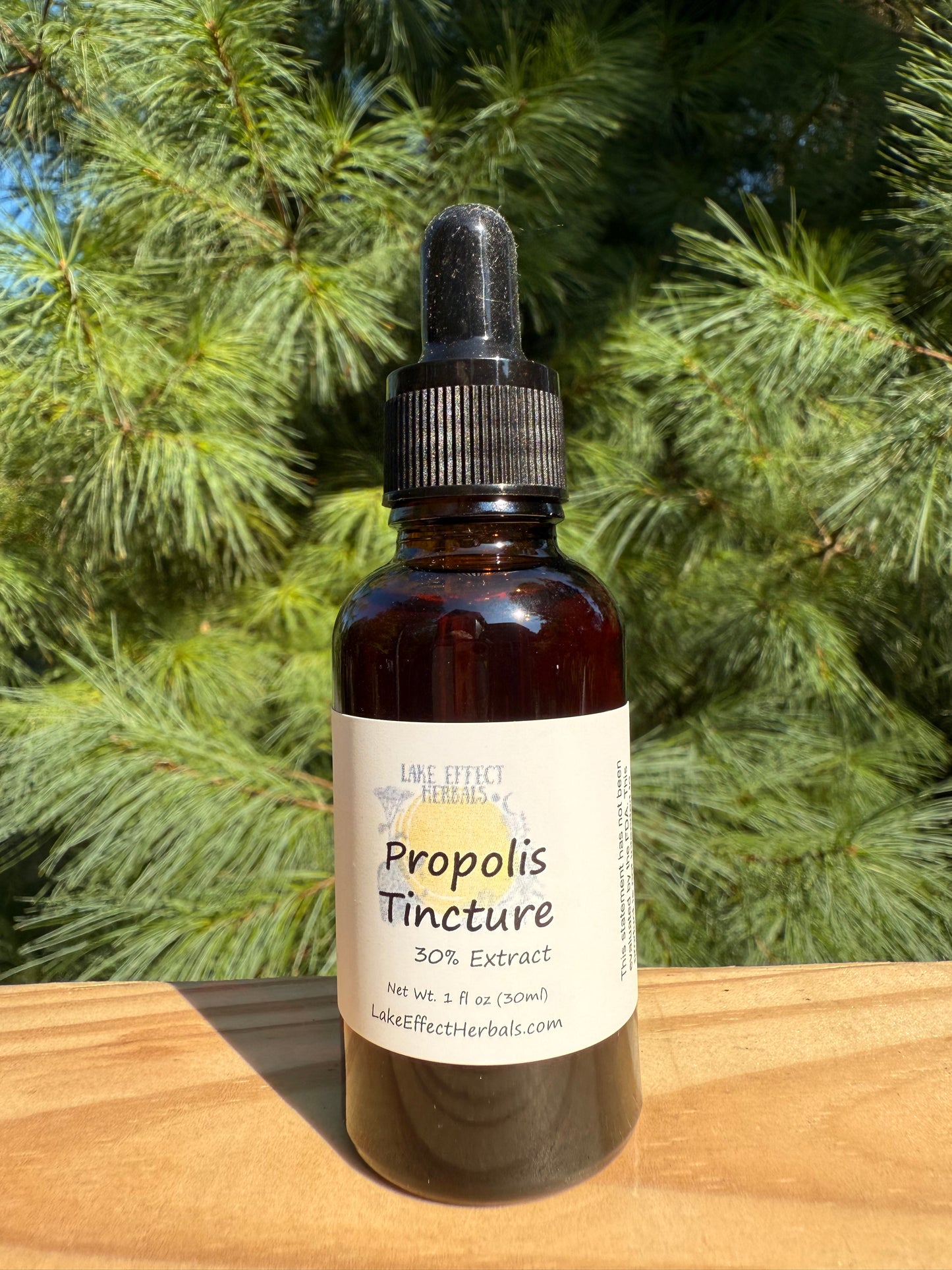 Propolis Tincture (extract) handcrafted from our honeybee hives