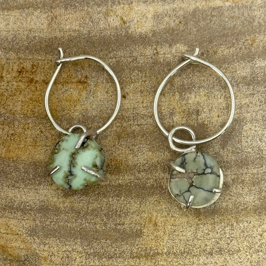 Variscite Prong Earrings