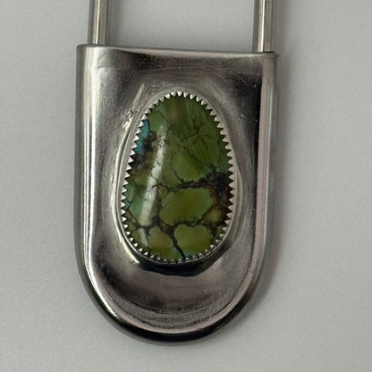 Turquoise Safety Pin Key Chain #3