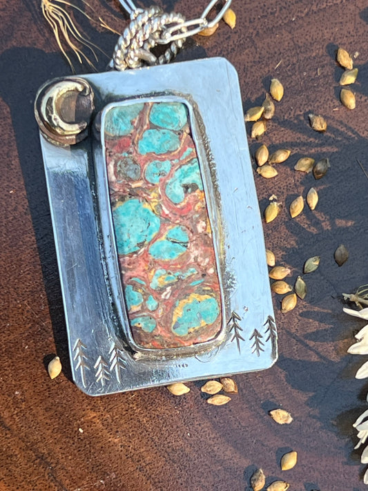 Winter Solstice Turquoise Pendant
