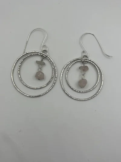 Hoops with Quartz