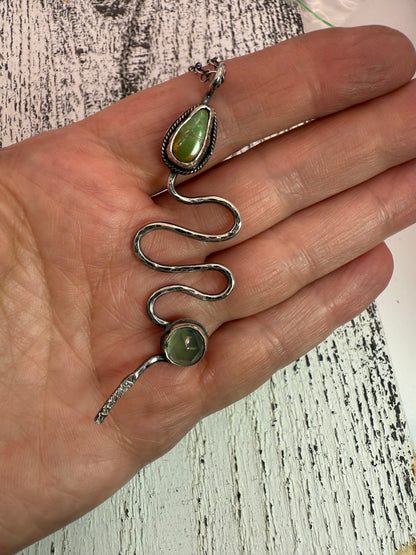 Wood Snake Pendant